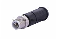 M12 Power L-cod 4+FE st/- m/- scr