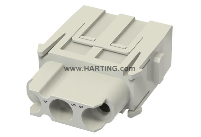 Han C module, crimp-F (two part; 4,5,6)