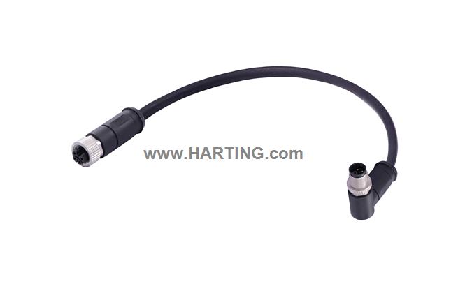 M12 K-cod 4+PE st/an f/m PUR 10m